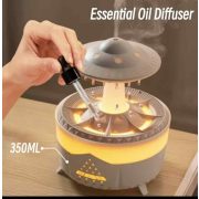 Umidificator și difuzor de aromaterapie cu lumină LED - UFO Raindrop