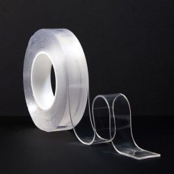   Bandă Dublu Adezivă Nano Magic Tape din Silicon, Reutilizabilă și Transparenta