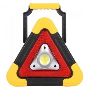 Mini triunghi luminos multifunctional, cu incarcare solara si USB