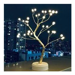   Arborele Bonsai LED funcționează atât de la baterie, cât și de la USB. Iluminare excelentă de decor de noapte.