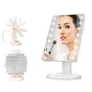 Oglinda cosmetica pentru machiaj cu iluminare LED si touch, dreptunghiulara